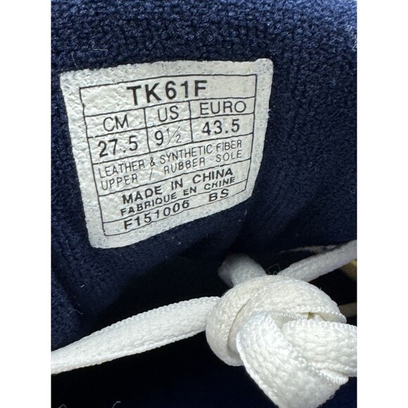 Size 9.5 - Vintage ASICS Running Shoes Trainers TK61F White Blue NEW NO BOX - Picture 10 of 10